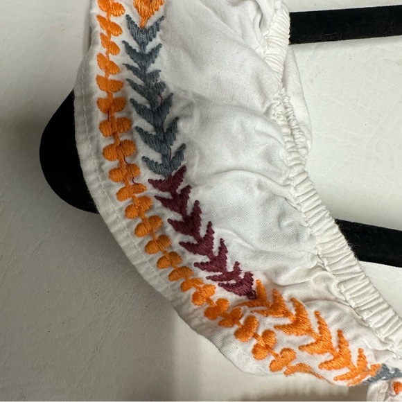 TULAROSA Size XXS White Multicolor Embroidered mini Dress - Picture 13 of 13